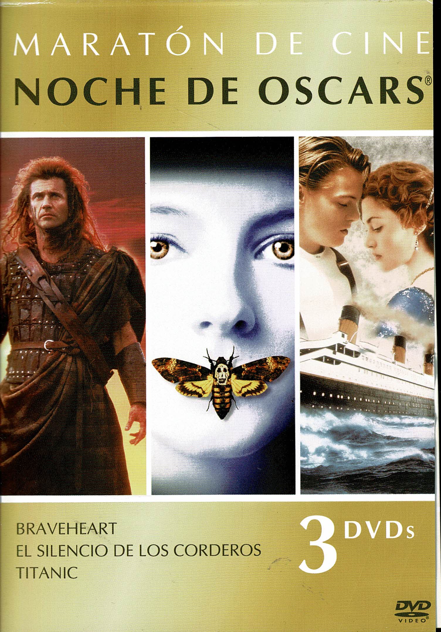 Pack Noche de Oscars  3x1 -Braveheart, El Silencio de los Corteros, Titanic.