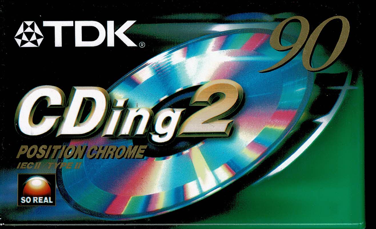 TDK  CDing 2  - Cinta Cassette de 90 minutos, Position Chrome