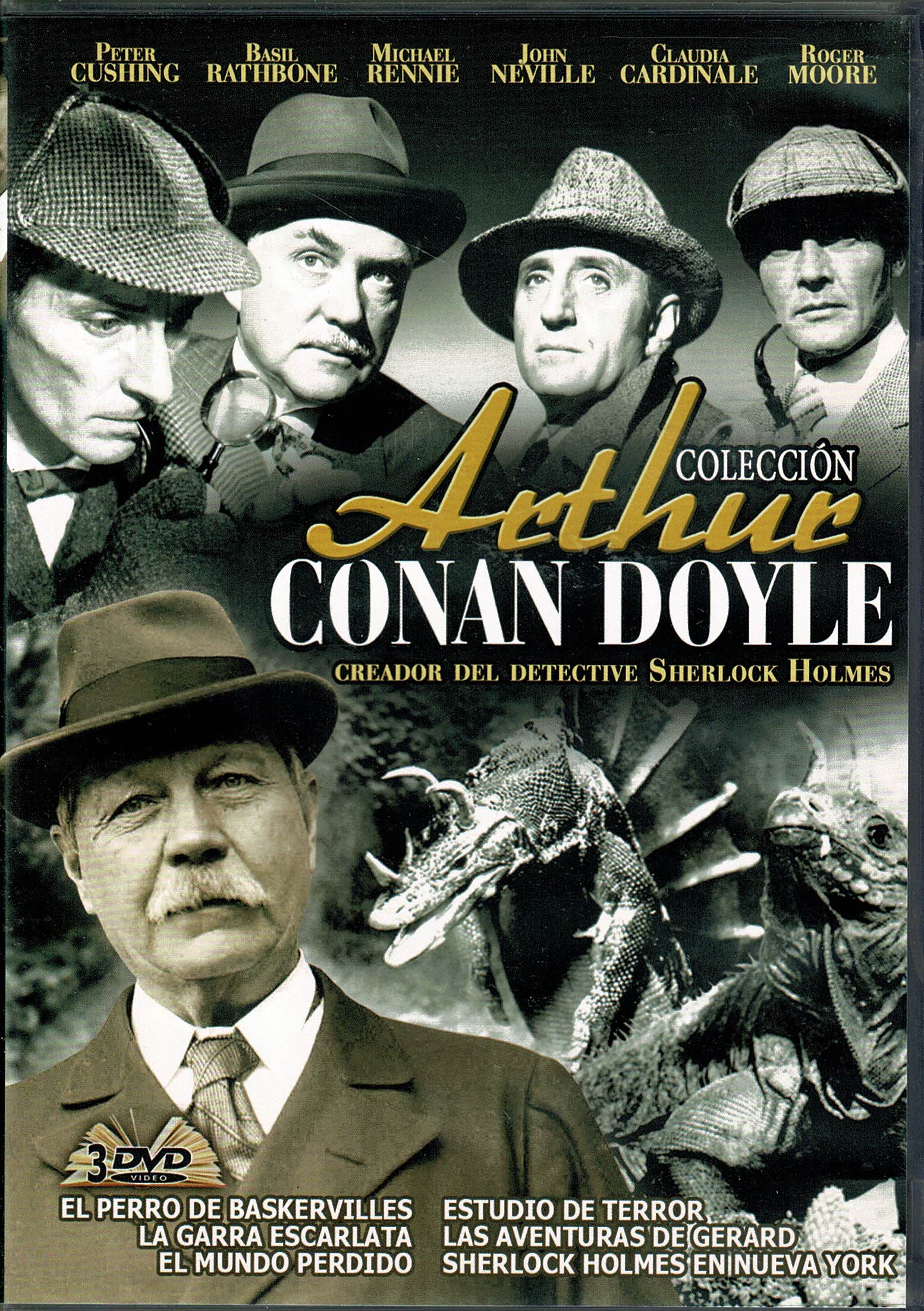 Coleccion Arthur Conan Doyle  3 dvd  6 Peliculas