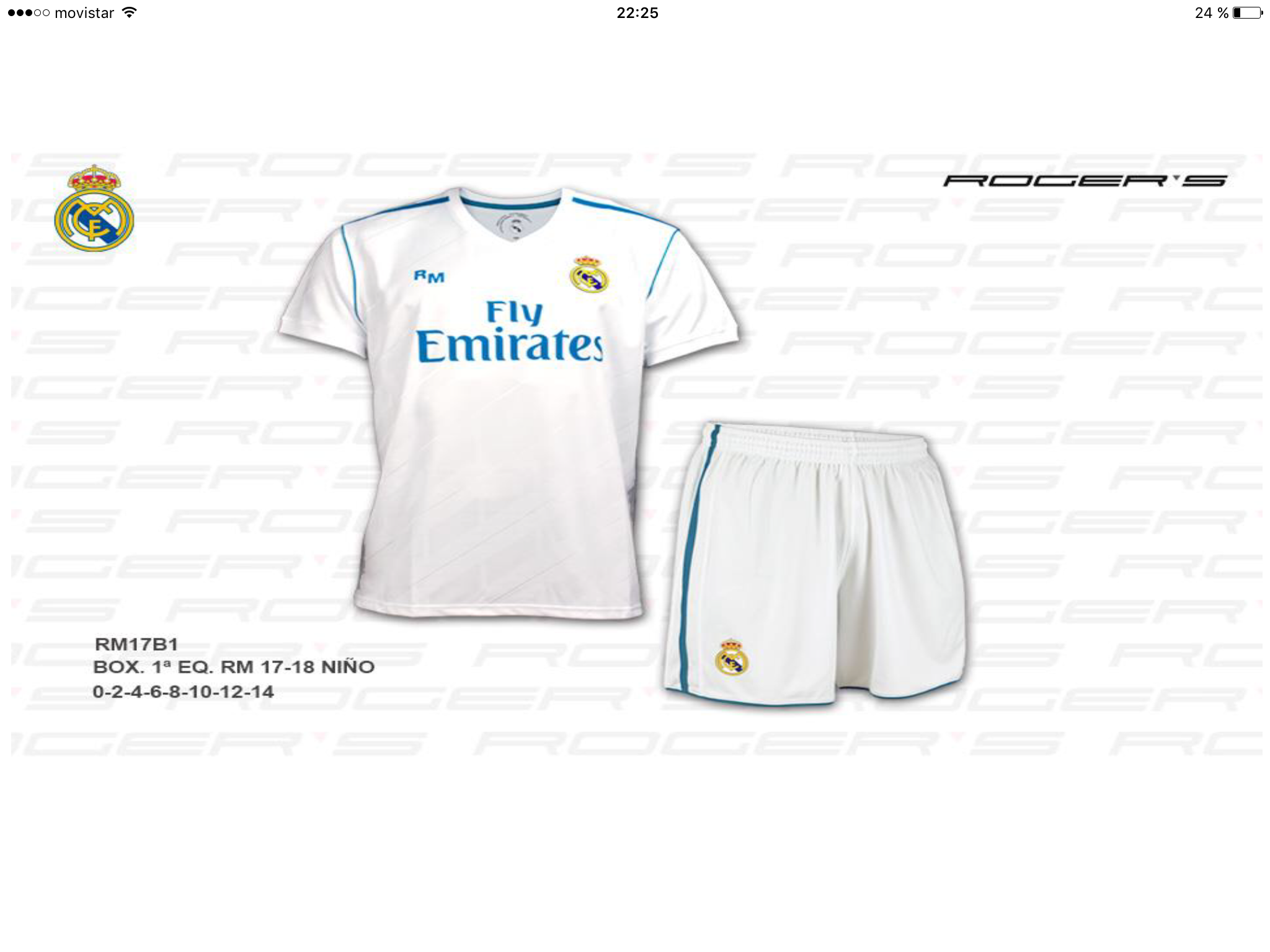Box  Real Madrid  Camiseta Pantalon  Talla 4 Años Replica Oficial 2016-2017