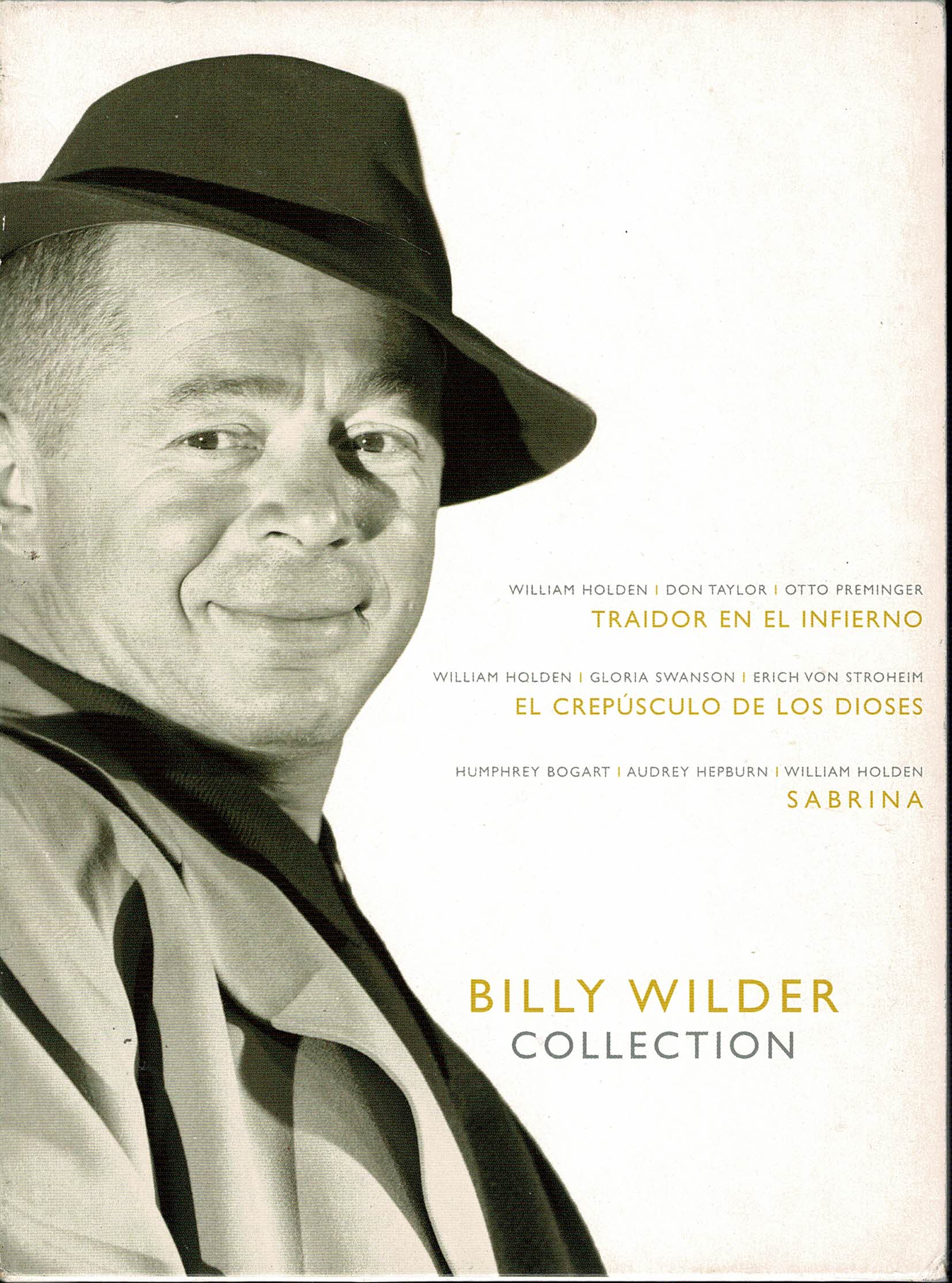 Billy  Wilder Collection :  Traidor en el Infierno, El Crepúsculo de los Dioses, Sabrina. 3 dvd
