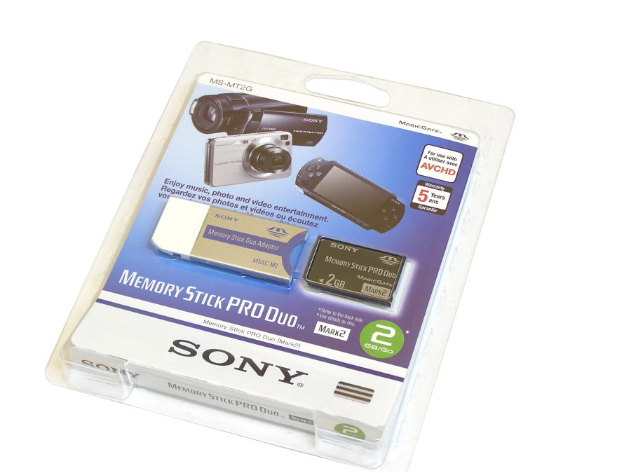 Sony MSMT2G Memory Stick Pro Duo Mark2 PSP 2 GB - Tarjeta de memoria