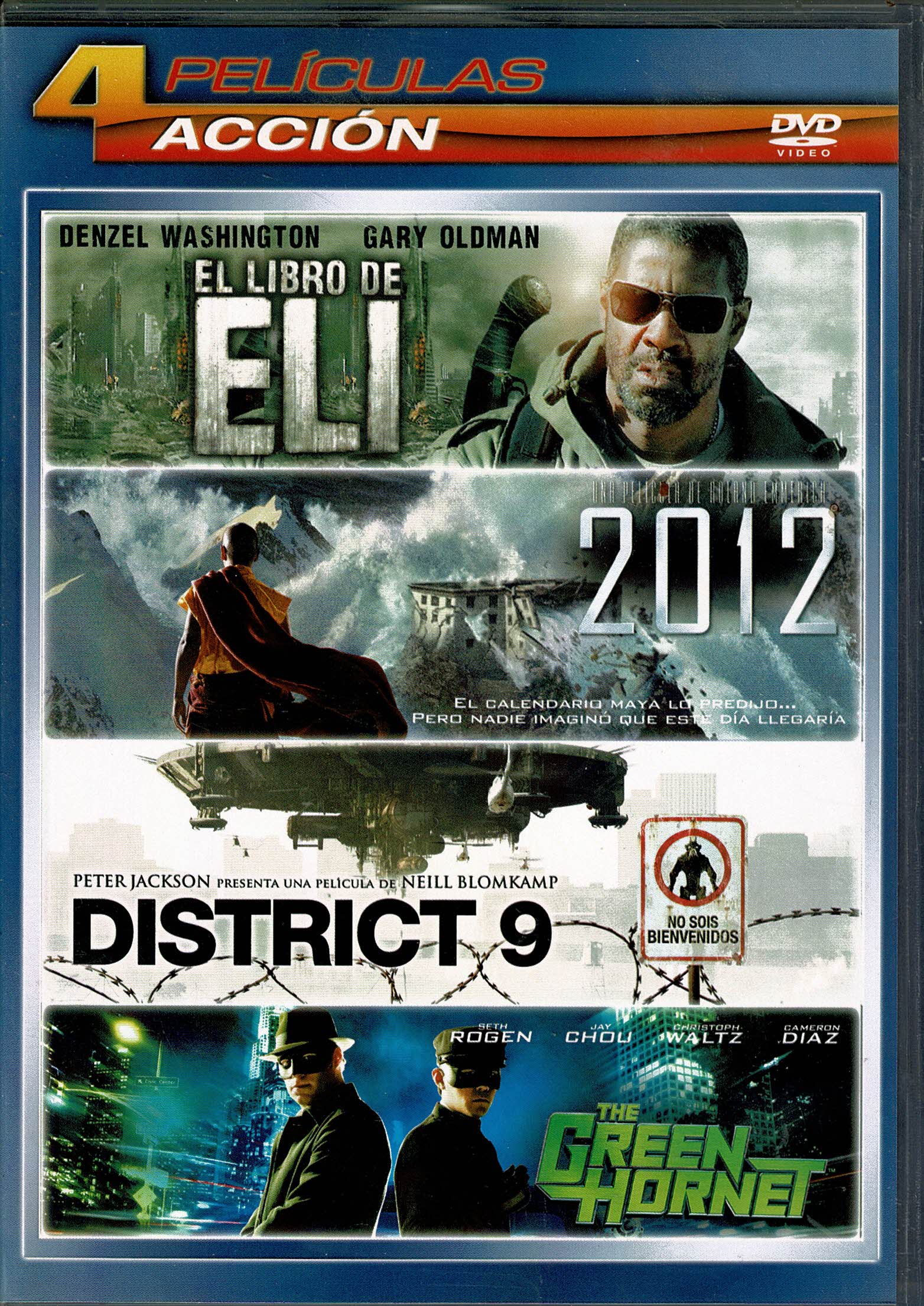 2012 / El De Eli / District 9 / El Avispon Verde, 4 dvd