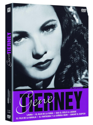 Gene Tierney -- Laura  1944   B/N-  El Hijo de la Furia 1942 B/N - El Filo de la Navaja 1946 B/N - El Fantasma y la Señora Muir 1947 B/N -  Sinuhé el Egipcio 1954  B/N