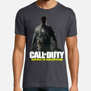 Camisetas Call of Duty Talla M Infinity Warfare Logo Blanco