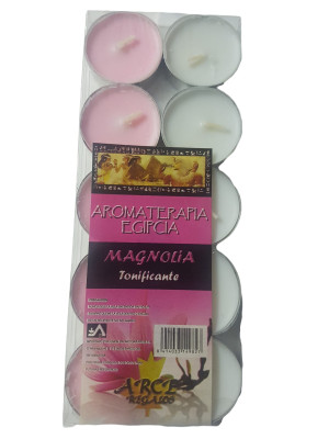 Velas Aromaterapia  Magnolia Tonificante    (10  unidades)