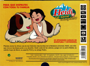 Heidi  La serie Completa  52 Episodios  6 DVD 1300 Min