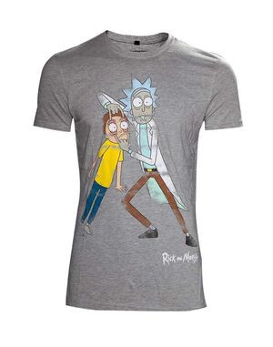 Camisetas Rick y Morty Grazy Eyes Talla L  (Bioworld)