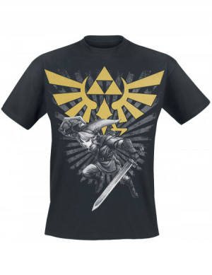 Camisetas Zelda Gold Print Talla L Bioworld