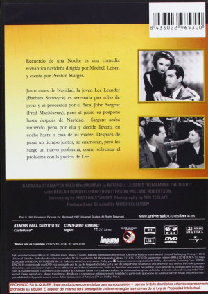 Pack Barbara Stanwyck  2 DVD , Siempre hay un mañana   (1955) B/N - Recuerdo de una Noche (1940) B/N