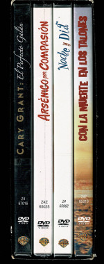 Gary Grant (pack 4 dvd) , Arsénico por Compasión , Noche y Dia , con la Muerte en los Talones ,  El Hombre Perfecto .