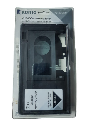 Konig KN-VHS-C-Adapt Adaptador de Cassete de Vídeo de VHS-C a VHS - Negro