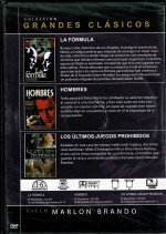 La Formula    (1980)/ Hombres  (1950)  / Los Ultimos Juegos Prohibidos  (1971)  3 dvd en 1