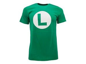 Camisetas Super Mario Verde L  Talla XL