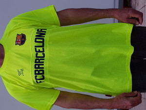 Camisetas FCB Training Talla XL  Amarilla
