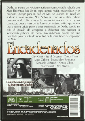 Encadenados. Cary Grant e Ingrid Bergman. Edición Coleccionista. DVD + Libro
