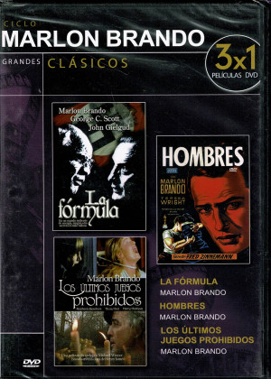 La Formula    (1980)/ Hombres  (1950)  / Los Ultimos Juegos Prohibidos  (1971)  3 dvd en 1